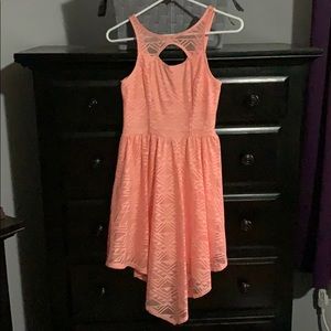 Peachy coral colored dress from Material Girl